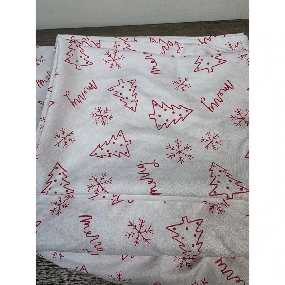 Rae Dunn MERRY Christmas Tree Holiday 4-Piece Sheet Set Full Size